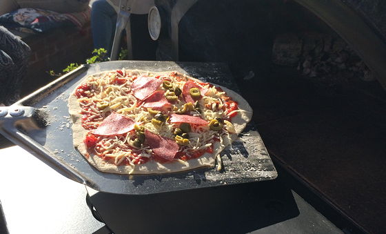 Pizza on Wheels en de oven in